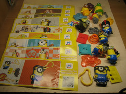 2015 Ferrero - Kinder Surprise -  FF290 - FF298 - Minions - Complete Set + 10 BPZ's - Monoblocchi