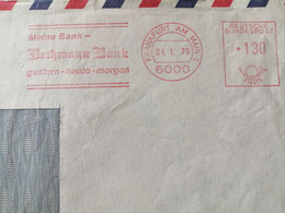 GERMANY MEINE BANK FRANKFURT MACHINE POSTMARK - Machine Labels [ATM]