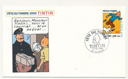 FRANCE - Enveloppe Fédérale - Fête Du Timbre 2000 - 3F + 0,60F TINTIN - Avignon - 11/03/2000 - Covers & Documents