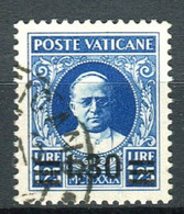 VATICANO 1934 PROVVISORIA 1,30 SU 1,25 II TIRAT. CENTRATISSIMO F.TO ALBERTO DIENA, RAFFAELE DIENA, RAYBAUDI - Oblitérés