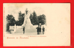 DAI-13 Souvenir De Neuchâtel  Monument De La République. Dos Simple. Circ. De Colombier En 1999 Commissariat Des Guerres - Colombier