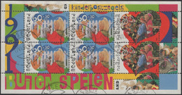 Netherlands 1991 Used Sc B661b Doll, Robot, Playing Hide And Seek Sheet Of 6 - Oblitérés