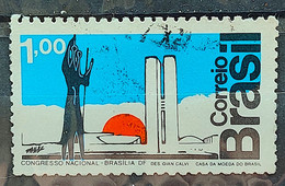 C 763 Brazil Stamp National Congress Brasilia Architecture 1972 Circulated - Gebraucht