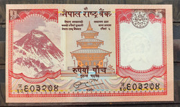 Banknote Nepal 5 Rupees 3208 FE - Népal