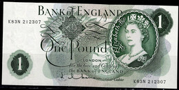 UNITED KINGDOM 1960-70 BANKNOTES ELIZABETH II 1 POUND VF!! - 1 Pound