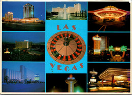 Nevada Las Vegas Multi View With Roulette Wheel 1984 - Las Vegas