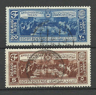 Egypt 1936 Michel 220 & 222 O - Used Stamps