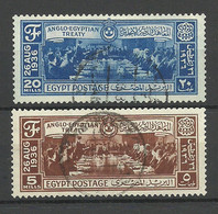 Egypt 1936 Michel 220 & 222 O - Gebruikt