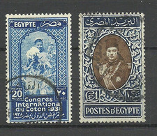 Egypt 1938/1939 Michel 243 & 259 O - Gebruikt