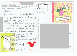 C7  - Netherland - Postcrossing, Letter Pencil Writing Stamps Used On Postcard - Cartas & Documentos