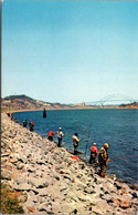 Massachusetts Cape Cod Fishing For Striped Bass Along The Canal - Cape Cod