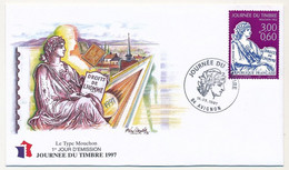 FRANCE - Enveloppe Fédérale - Journée Du Timbre 1997 - 3,00 + 0,60 MOUCHON Droits De L'Homme - 15/3/1997 AVIGNON - Lettres & Documents