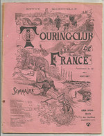 REVUE MENSUELLE,  TOURING CLUB DE FRANCE ,aout 1897 ,3 Scans, 40 Pages  Frais Fr 3.35 E - Tijdschriften - Voor 1900