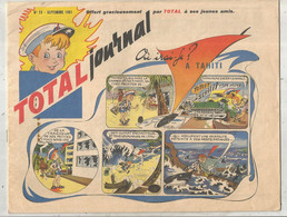 TOTAL Journal , Septembre 1961 ,15 Pages ,  3 Scans, Publicité ,pour Enfants, BD  Frais Fr 3.35 E - Desde 1950