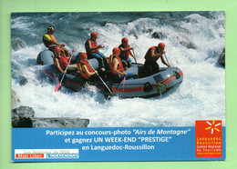 RÉGION . LANGUEDOC-ROUSSILLON . " AIR DE MONTAGNE " . RAFTING - Ref. N°36972 - - Languedoc-Roussillon