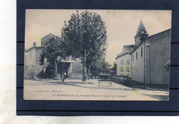 Marseille - La Pomme - Place De L'église Et Le Clocher.( édit. Guende ). - Saint Marcel, La Barasse, St Menet