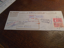 12/04/1978-  JURA ( Lons LE SAUNIER ) Document TRAITE Avec  TP/FISCAUX (N/Francs)N° 326 +N° 389  ++4 Photos - Timbres