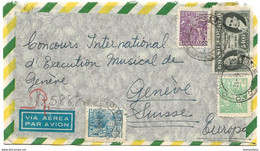 237 - 85 - Enveloppe Envoyée De Sao Paulo à Genève 1952 - Storia Postale