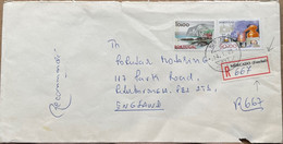 PORTUGAL MADEIRA 1980, PORTUGAL STAMP USED !! COVER USED TO ENGLAND, MERCADO  REGISTER & FUNCHAL CITY CANCEL, CHEMICAL P - Funchal