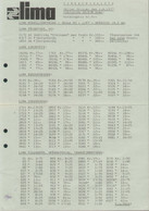 Catalogue LIMA 1977 CIRKAPRISLISTA SEK - ONLY PREISLISTE HO O N - En Suédois - Ohne Zuordnung