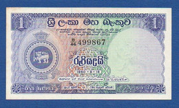 CEYLON & SRI LANKA - Central Bank Of Ceylon - P.56d1 – 1 Rupee 18.08.1960 AUNC, Serie B/46 499867 - Sri Lanka