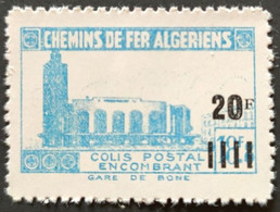 ALGERIE / YT CP 165A A - Sans Surcharge "Contrôle Des Recettes" / TRAIN - CHEMIN DE FER - GARE / NEUF ** / MNH - Colis Postaux