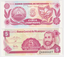 Nicaragua 5 Centavos 1991 P#168a2 - Nicaragua
