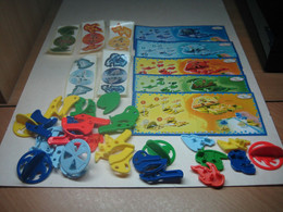 2009 Ferrero - Kinder Surprise - DE060, DE061, DE062, DE063, DE064 - Game - Launchers - Complete Set + 5 BPZ - Monoblocchi