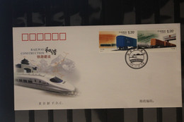 China 2006; Railway Construction;  Eisenbahn; MiNr. 3818-19, FDC - 2000-2009