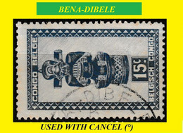 BENA-DIBELE BELGIAN CONGO / CONGO BELGE CANCEL STUDY [1] WITH COB 291-A   R-A-R-E ! - Plaatfouten En Curiosa