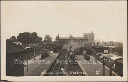 Railway Station, Southall, Middlesex, 1916 - JSB RP Postcard - Middlesex