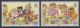 Gibraltar 1989 Mi 563 /4 YT 573 /4 SG 607 /8 ** Soft Toys, Toy Train, Boat, Doll's House - Children Toys / Kinderspiele - Bambole