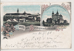 AK NÖ Seitenstätten - Gruss Aus .. Lithio Bez. St. Pölten 1898 - St. Pölten