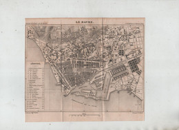 Le Havre En 1877 Sanvic Ingouville Graville Bassin Dock Lefèvre Thiollet - Other Plans