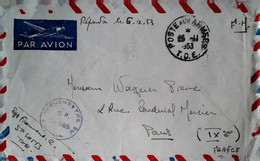 O  12 Lettre Indochine Fm - Vietnamkrieg/Indochinakrieg