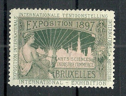 BELGIUM Belgien 1897 Int. Exibition Arts Sciences Industrie Commerce Bruxelles (*) - Sonstige & Ohne Zuordnung