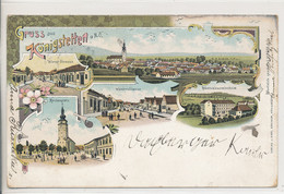 AK NÖ Königstetten - Gruss Aus .. Litho Verl. Kantner Bez. Tulln 1903 - Tulln