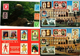 STAMPS PHILATELY MONACO SWITZERLAND FRANCE 21 Modern Postcards (L3923) - Poste & Facteurs