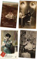 WRITING, GREETINGS 18 Vintage Postcards Mostly Pre-1940 (L4467) - Saluti Da.../ Gruss Aus...