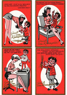 KRAMPUS DEVIL HUMOR 7 Vintage Postcads 1960's (L4283) - Saluti Da.../ Gruss Aus...