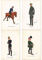 SCHÖNPFLUG ARTIST SIGNED MILITARY SOLDIERS 11 Vintage Postcards (L5203) - Schönpflug, Fritz