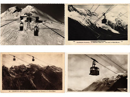 SKILIFTS CABLE LIFTS SKIING TELEFERIQUE 300 Vintage Postcards Pre-1950 (L5709) - Sports D'hiver