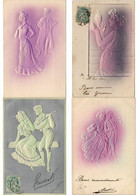 EMBOSSED GREETINGS FANTASY 500 Vintage Postcards Pre-1930 (L5075) PART II. - Saluti Da.../ Gruss Aus...