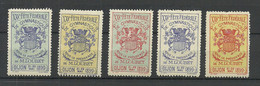 France 1899 DIJON XXV Fete Federale De Gymnastique De M. Loubert Advertising Poster Stamps MNH - Sports
