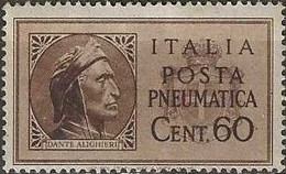 ITALY 1945 Express - Dante - 60c. - Brown MH - Correo Urgente