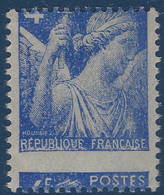 France IRIS N°565**4fr Bleu Variété Piquage à Cheval TTB Signé CALVES - 1939-44 Iris