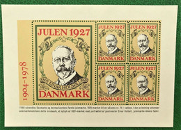 Denmark 1827 Jul Julemærke Christmas Poster Stamp Vignette, Nyt Tryk, New Print - Abarten Und Kuriositäten