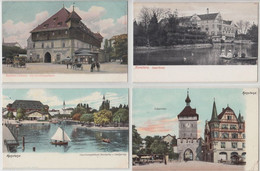 KONSTANZ Germany 14 Vintage Postcards Mostly Pre-1920 (L5344) - Verzamelingen & Kavels