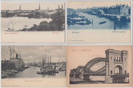 HAMBURG Germany 80 Vintage Postcards Mostly Pre-1920 (L5354) - Collections & Lots