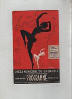 Opéra Municipal De Grenoble Programme 1938 Gorde Levasseur Stevens Darmand Lapeyrette Chamarande... - Programmi